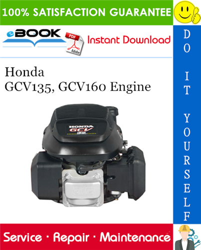 Honda GCV135, GCV160 Engine Service Repair Manual – PDF Download