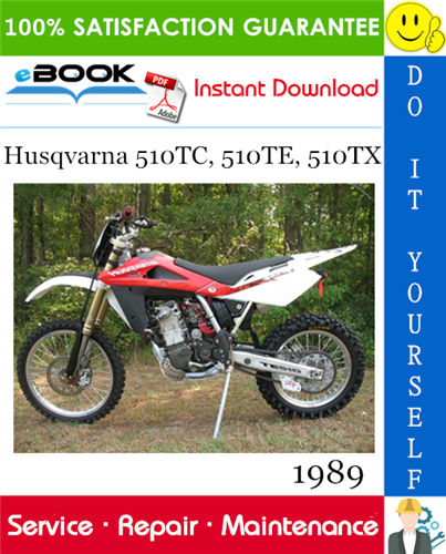 1989 Husqvarna 510TC, 510TE, 510TX Motorcycle Service Repair Manual