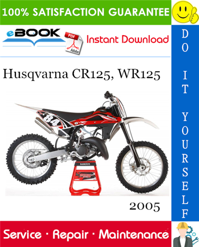 2005 Husqvarna CR125, WR125 Motorcycle Service Repair Manual