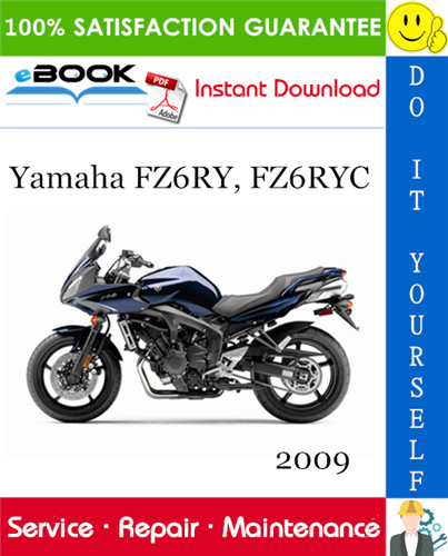 2009 Yamaha FZ6RY, FZ6RYC Motorcycle Service Repair Manual