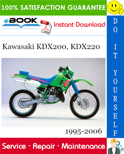 Kawasaki KDX200, KDX220 Motorcycle Service Repair Manual