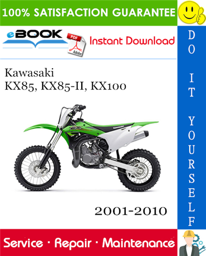 Kawasaki KX85, KX85-II, KX100 Motorcycle Service Repair Manual