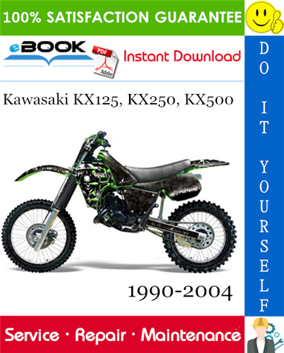 Kawasaki KX125, KX250, KX500 Motorcycle Service Repair Manual