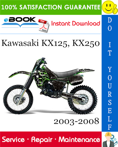 Kawasaki KX125, KX250 Motorcycle Service Repair Manual