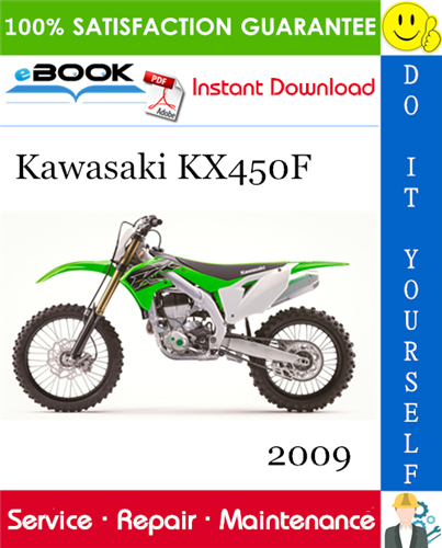 2009 Kawasaki KX450F Motorcycle Service Repair Manual