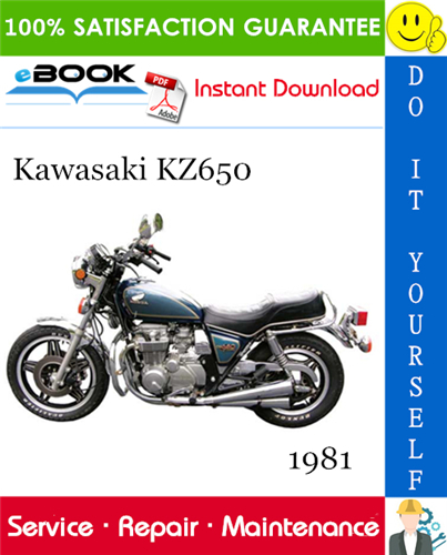 1981 Kawasaki KZ650 Motorcycle Service Repair Manual