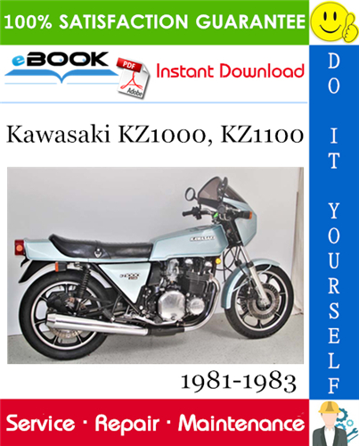 Kawasaki KZ1000, KZ1100 Motorcycle Service Repair Manual