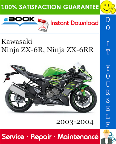 Kawasaki Ninja ZX-6R, Ninja ZX-6RR Motorcycle Service Repair Manual