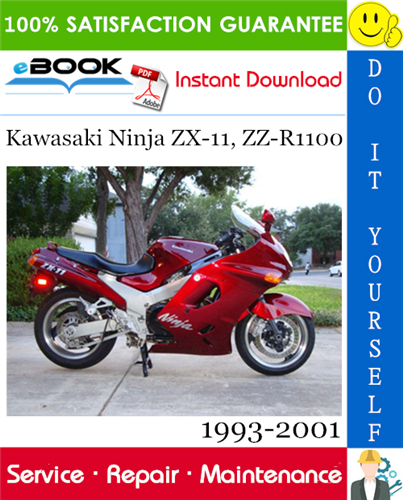 Kawasaki Ninja ZX-11, ZZ-R1100 Motorcycle Service Repair Manual