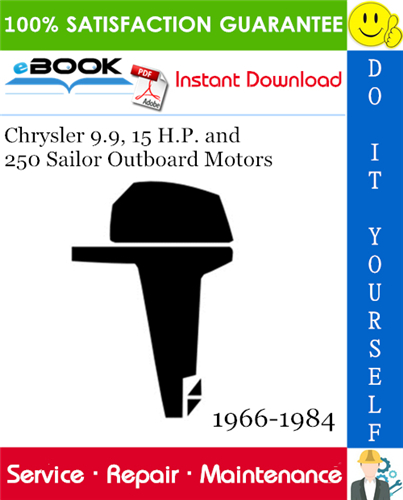 Chrysler 9.9, 15 H.P. and 250 Sailor Outboard Motors Service Repair Manual