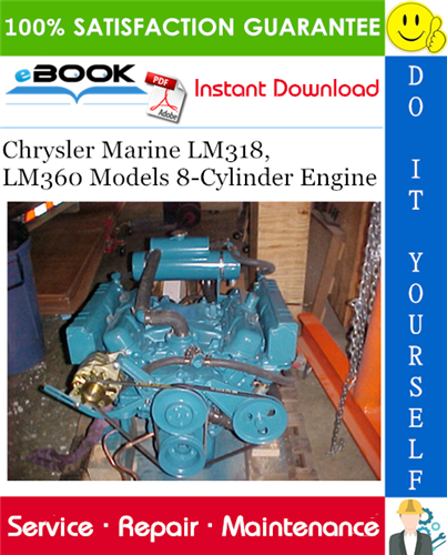 Chrysler Marine LM318, LM360 Models 8-Cylinder Engine Service Repair Manual