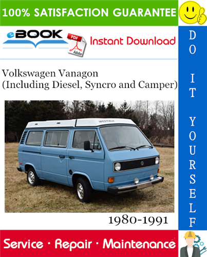 Volkswagen Vanagon (Including Diesel, Syncro and Camper) Service Repair Manual