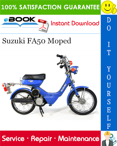 Suzuki FA50 Moped Scooter Service Repair Manual