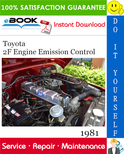 1981 Toyota 2F Engine Emission Control Service Repair Manual
