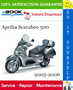 Aprilia Scarabeo 500 Motorcycle Service Repair Manual
