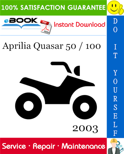 2003 Aprilia Quasar 50 / 100 ATV Service Repair Manual