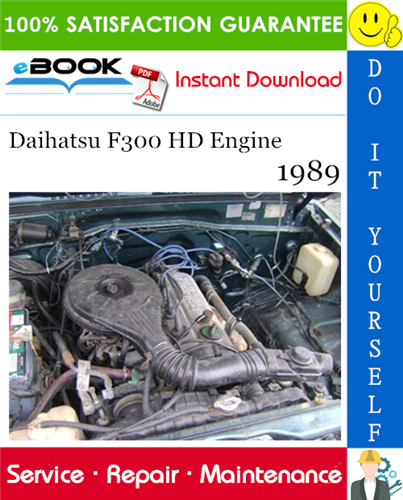 1989 Daihatsu F300 HD Engine Service Repair Manual