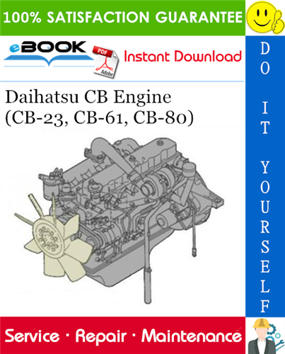 Daihatsu CB Engine (CB-23, CB-61, CB-80) Service Repair Manual