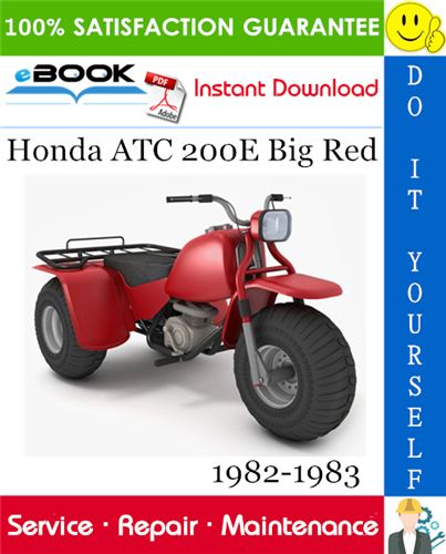 Honda ATC 200E Big Red ATV Service Repair Manual