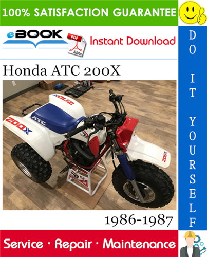Honda ATC 200X Service Repair Manual