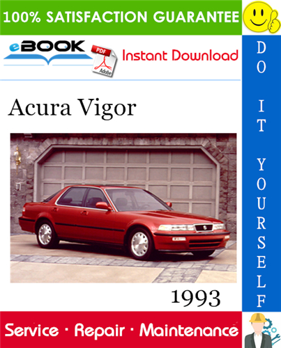 1993 Acura Vigor Service Repair Manual