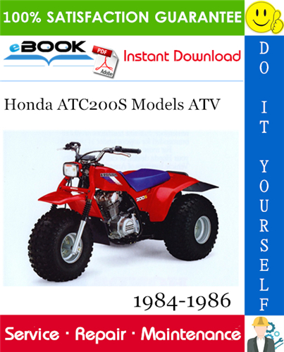 Honda ATC200S Models ATV Service Repair Manual