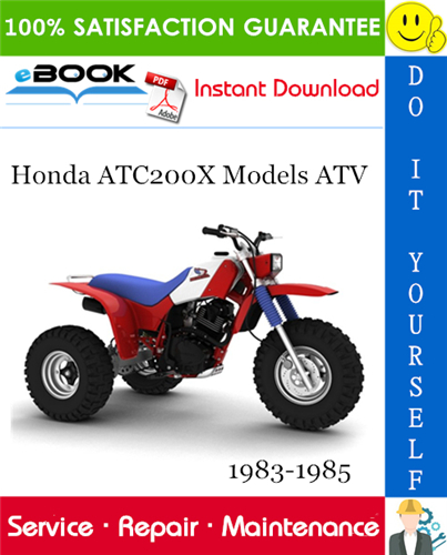 Honda ATC200X Models ATV Service Repair Manual