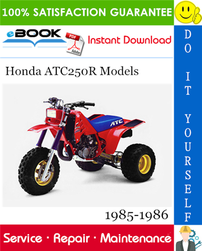 Honda ATC250R Models ATV Service Repair Manual
