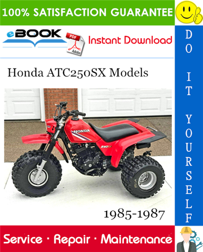 Honda ATC250SX Models ATV Service Repair Manual