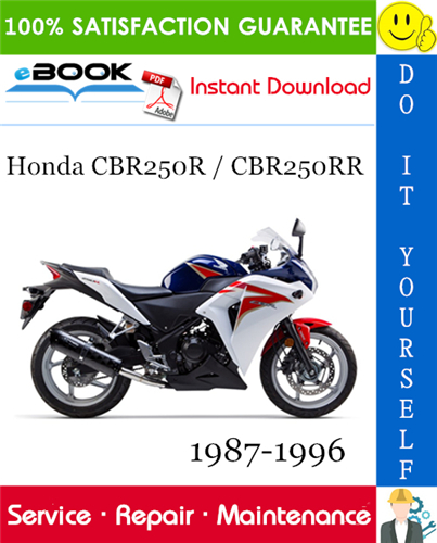 Honda CBR250R / CBR250RR Motorcycle Service Repair Manual