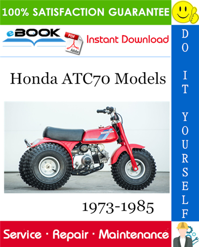 Honda ATC70 Models ATV Service Repair Manual