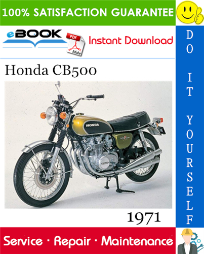 1971 Honda CB500 Motorcycle Service Repair Manual