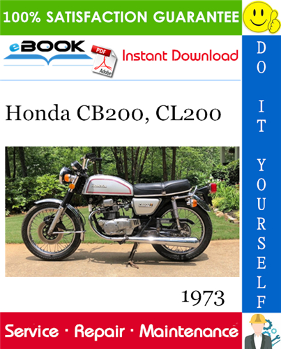 1973 Honda CB200, CL200 Motorcycle Service Repair Manual