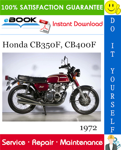 1972 Honda CB350F, CB400F Motorcycle Service Repair Manual