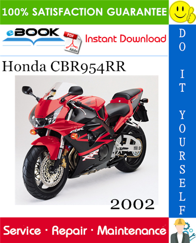 2002 Honda CBR954RR Motorcycle Service Repair Manual