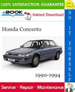 Honda Concerto Service Repair Manual