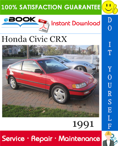 1991 Honda Civic CRX Service Repair Manual