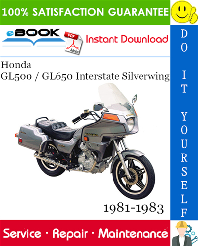Honda GL500 / GL650 Interstate Silverwing Motorcycle Service Repair Manual