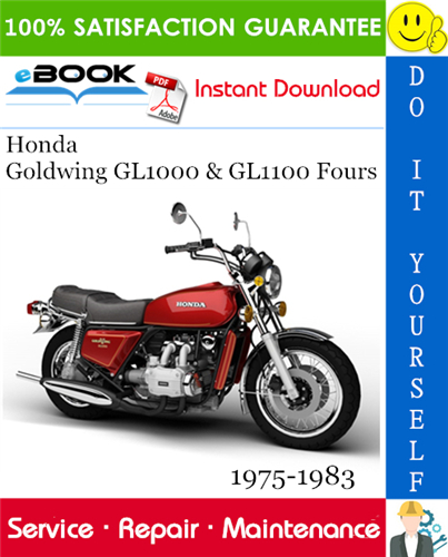 Honda Goldwing GL1000 & GL1100 Fours Motorcycle Service Repair Manual