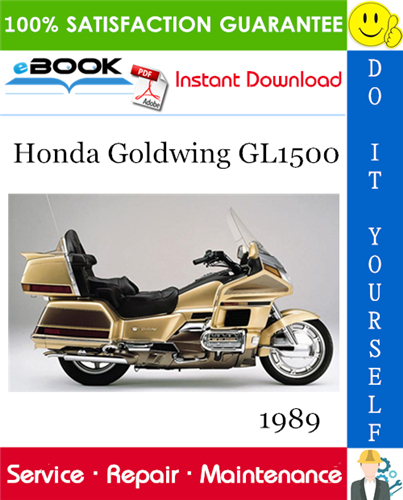 1989 Honda Goldwing GL1500 Motorcycle Service Repair Manual