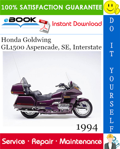 1994 Honda Goldwing GL1500 Aspencade, SE, Interstate Motorcycle Service Repair Manual