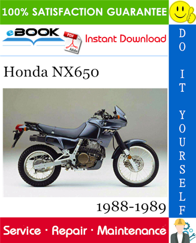 Honda NX650 Motorcycle Service Repair Manual