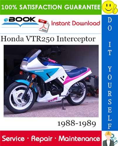 Honda VTR250 Interceptor Motorcycle Service Repair Manual