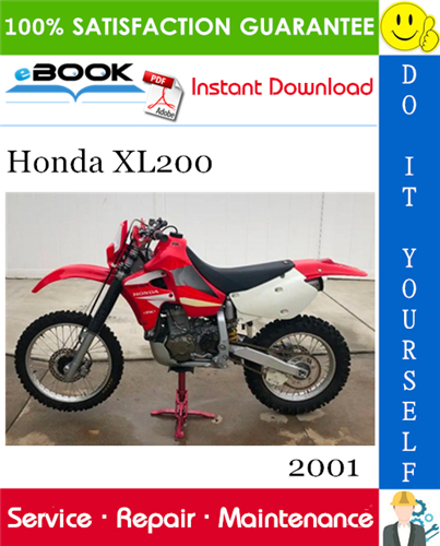 2001 Honda XL200 Motorcycle Service Repair Manual