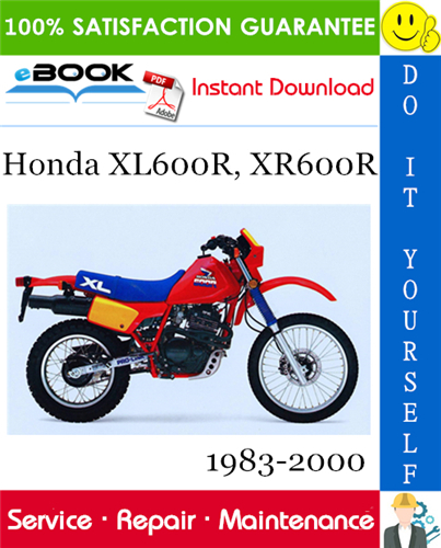 Honda XL600R, XR600R Motorcycle Service Repair Manual