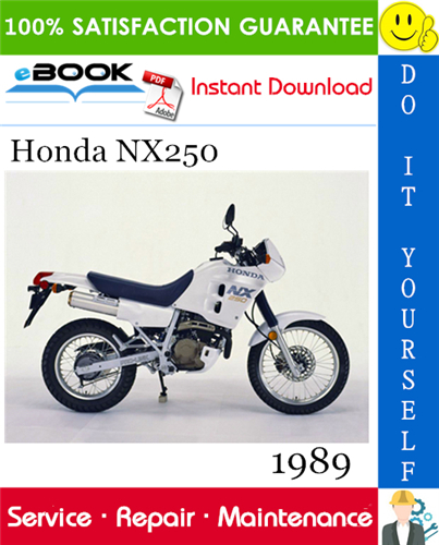 1989 Honda NX250 Motorcycle Service Repair Manual