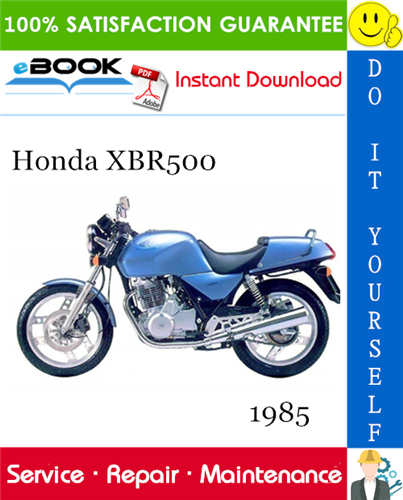 1985 Honda XBR500 Motorcycle Service Repair Manual