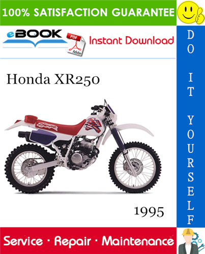1995 Honda XR250 Motorcycle Service Repair Manual