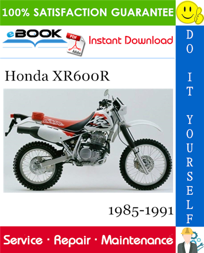 Honda XR600R Motorcycle Service Repair Manual