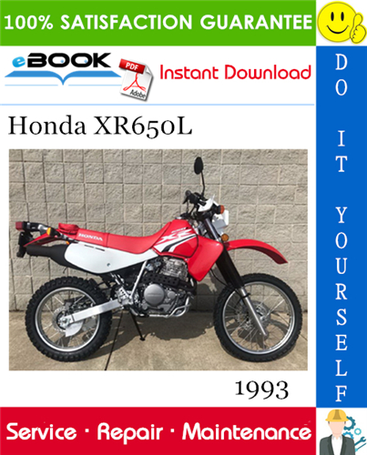 1993 Honda XR650L Motorcycle Service Repair Manual